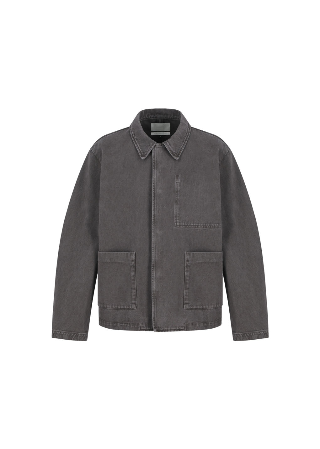 garments dyed pocket denim jacket, brown
