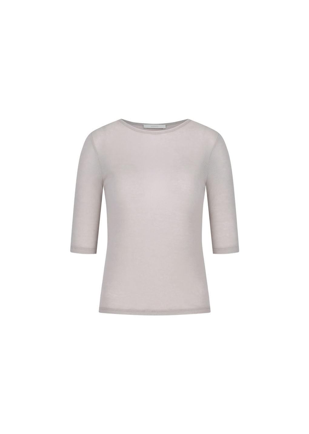 round short sleeve t-shirt, beige