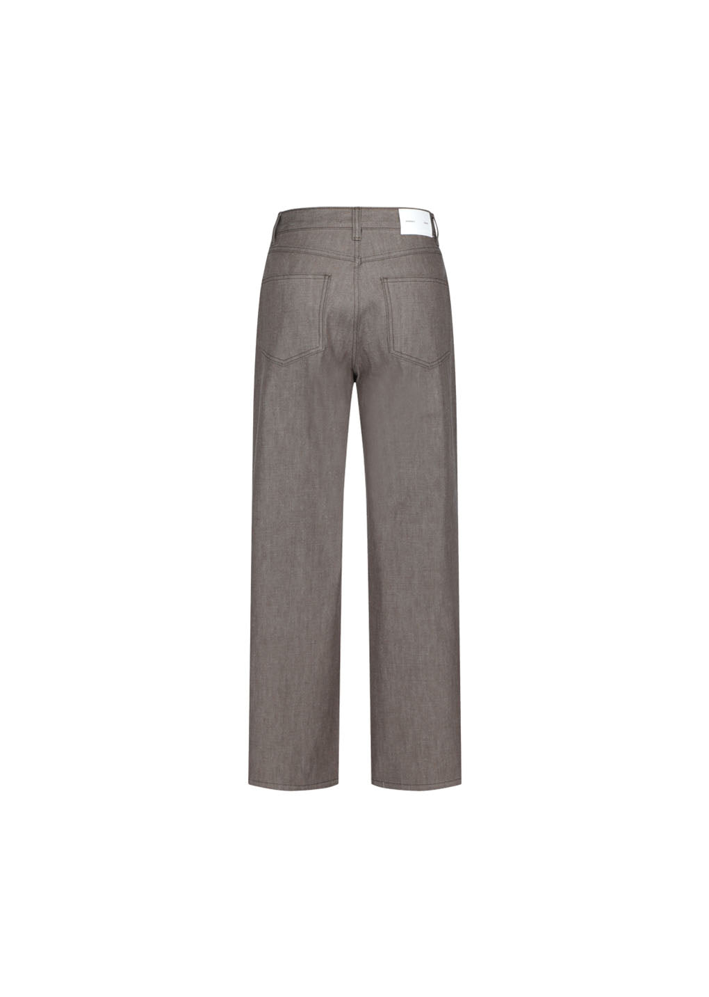 colored straight fit denim, brown