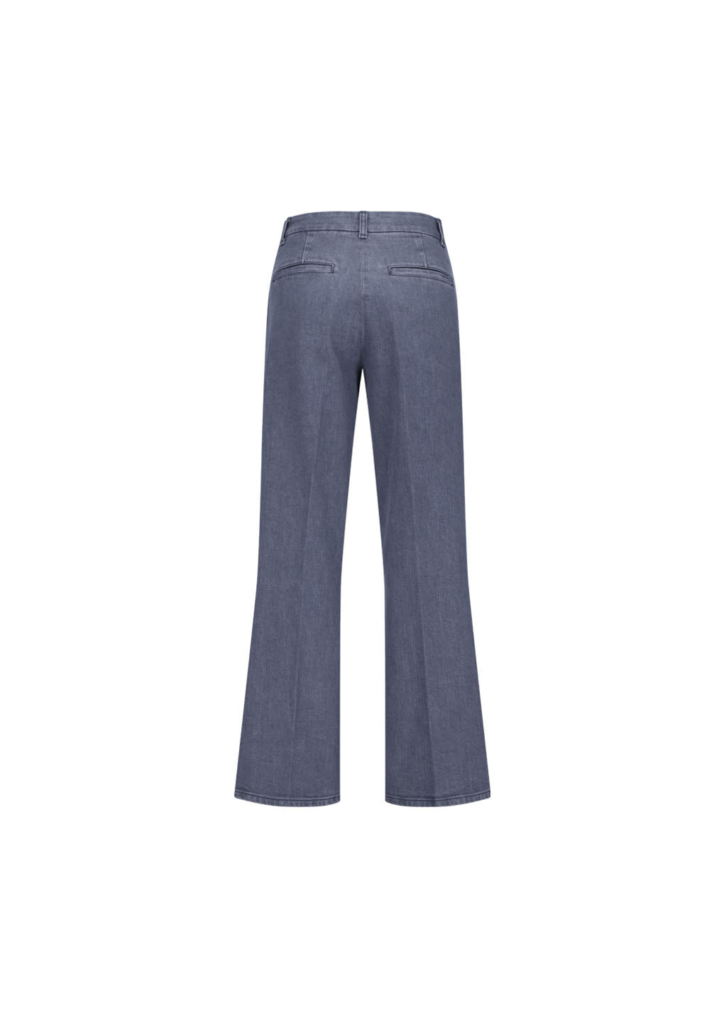 flared denim, blue