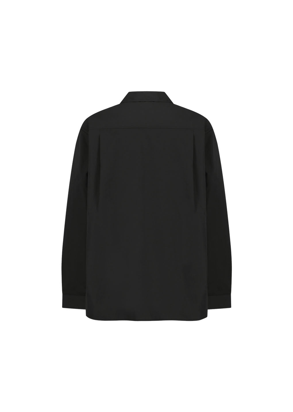 open collar shirt, black hover