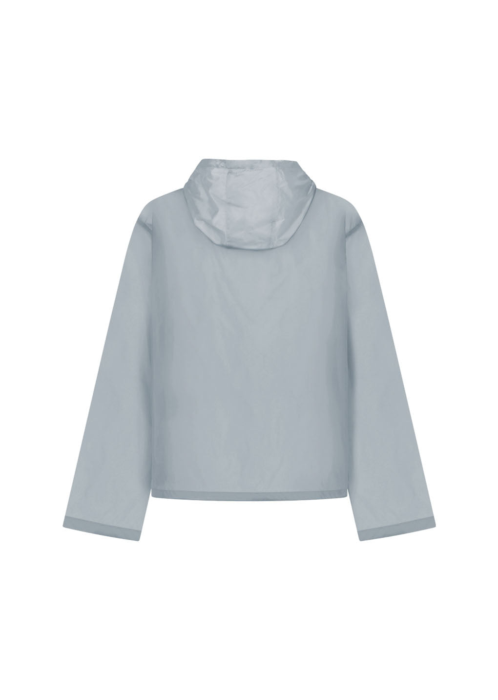 sheer hoodie anorak, grey
