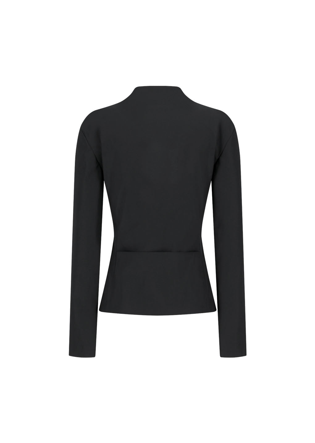 slim fit zip up jumper, black
