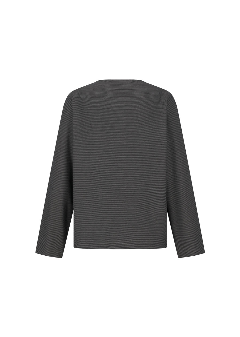 stripe boat neck long sleeve, dark brown
