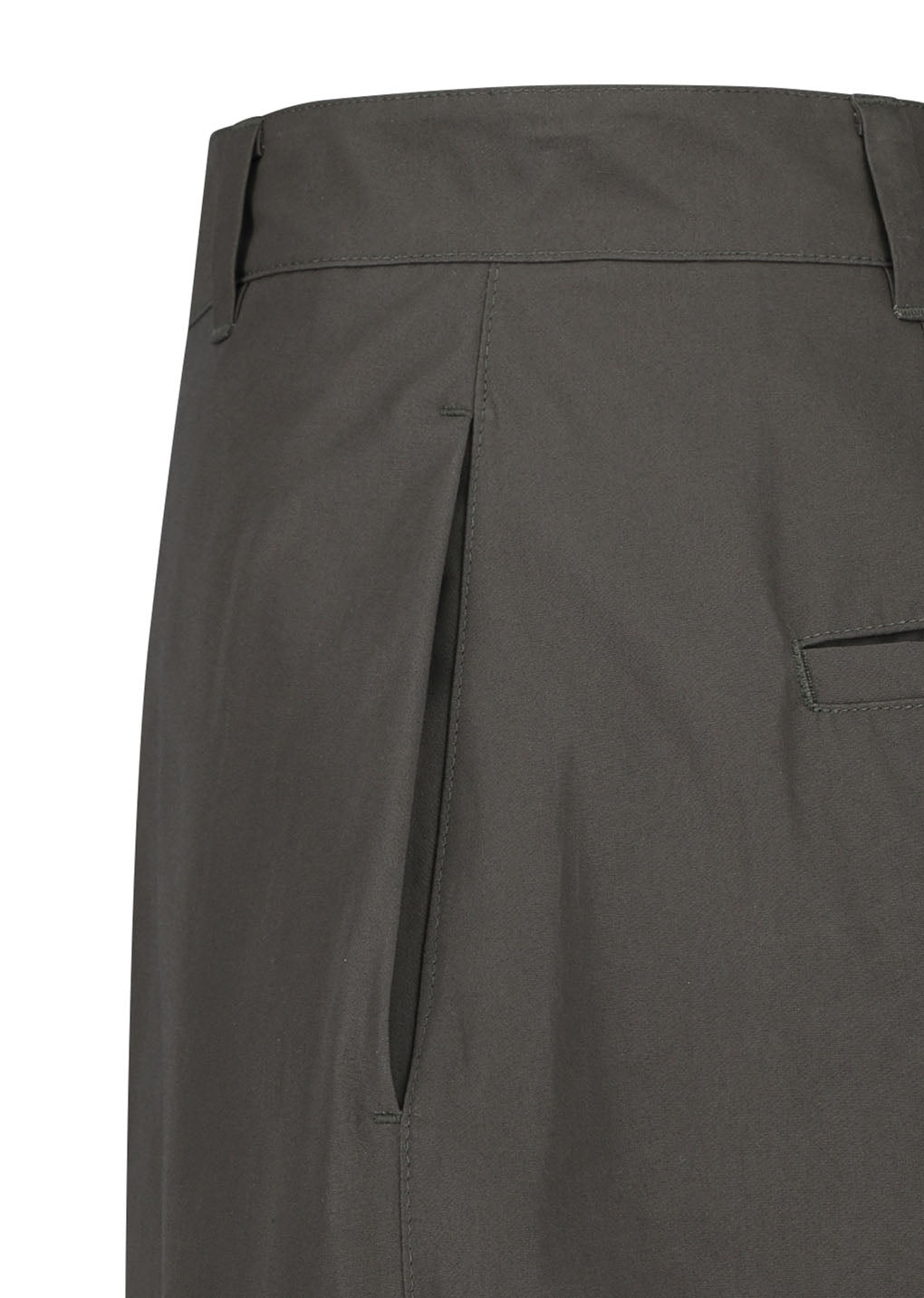 curved zip pants, khaki