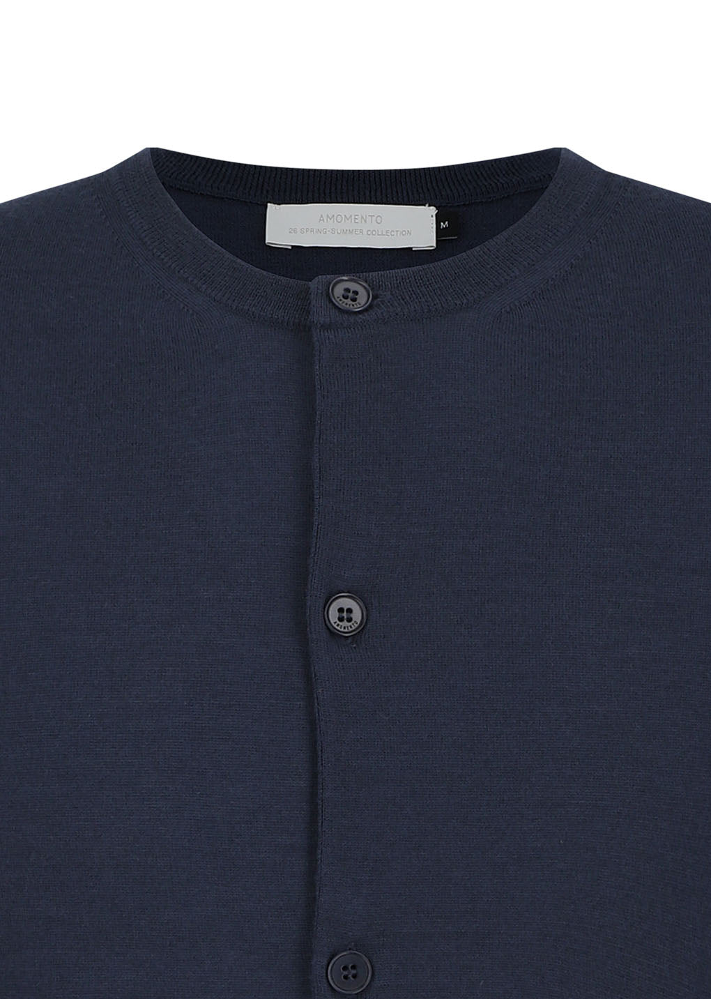 men's wool cardigan, navy