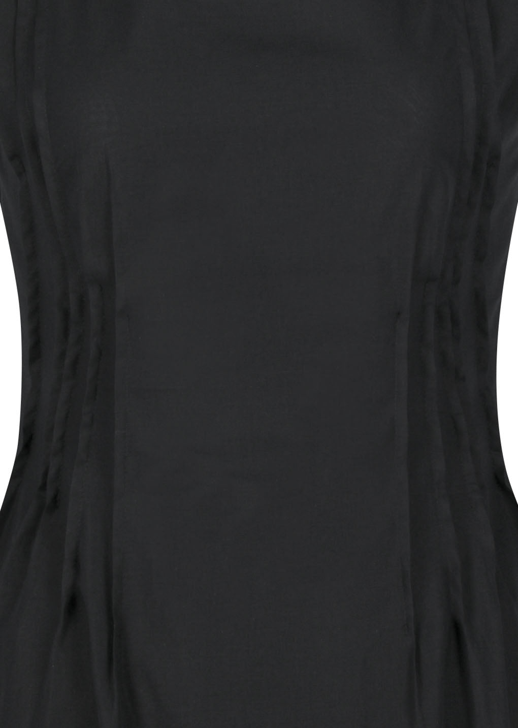 pintuck dress, black