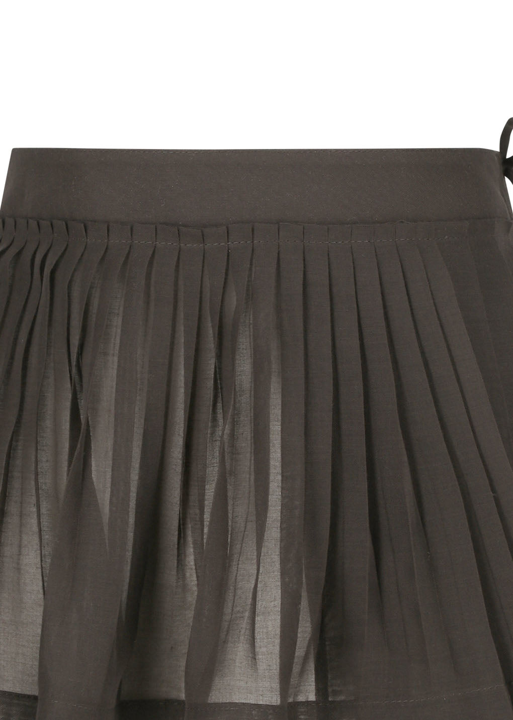 pleated belt, brown
