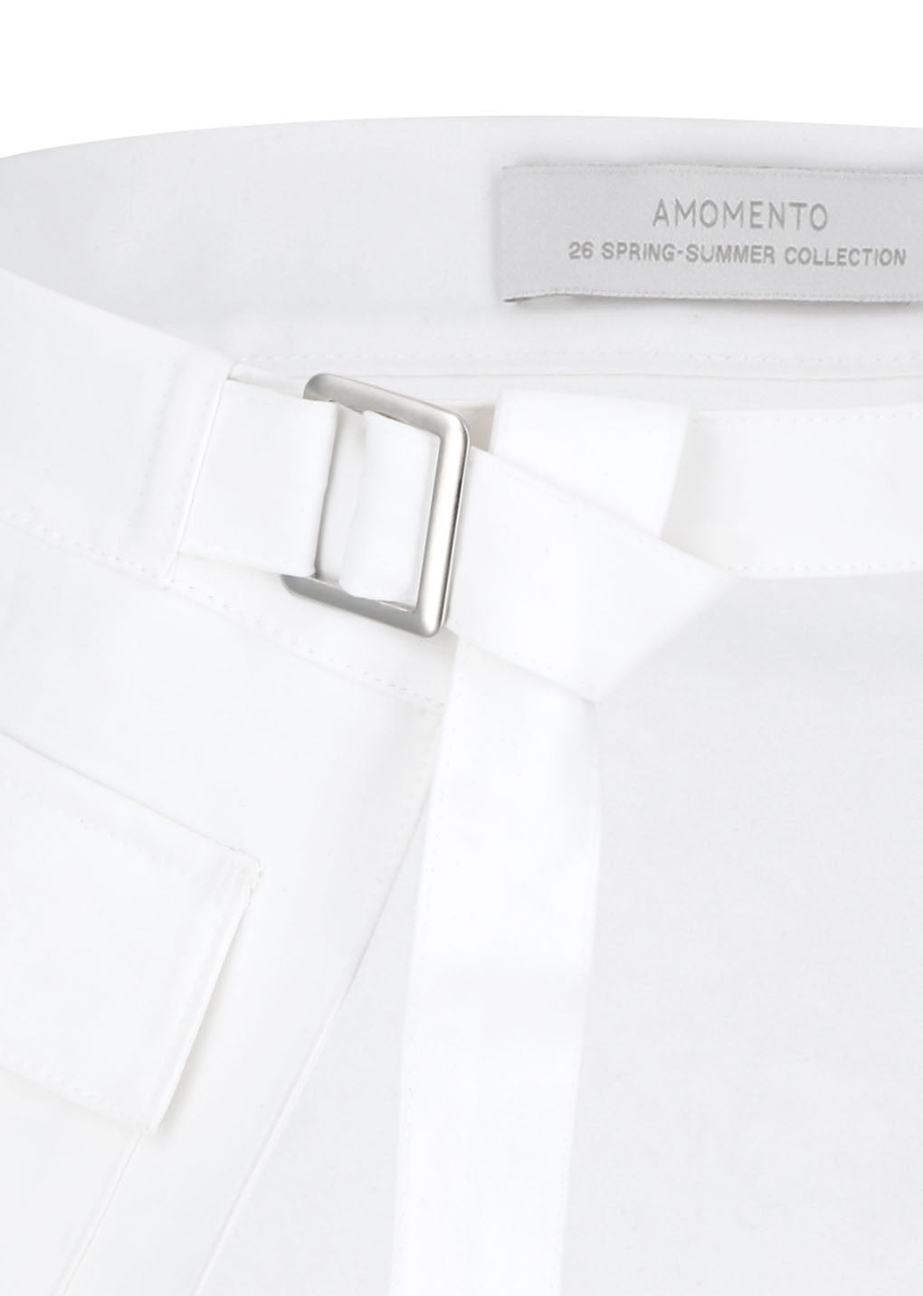 pocket apron, white