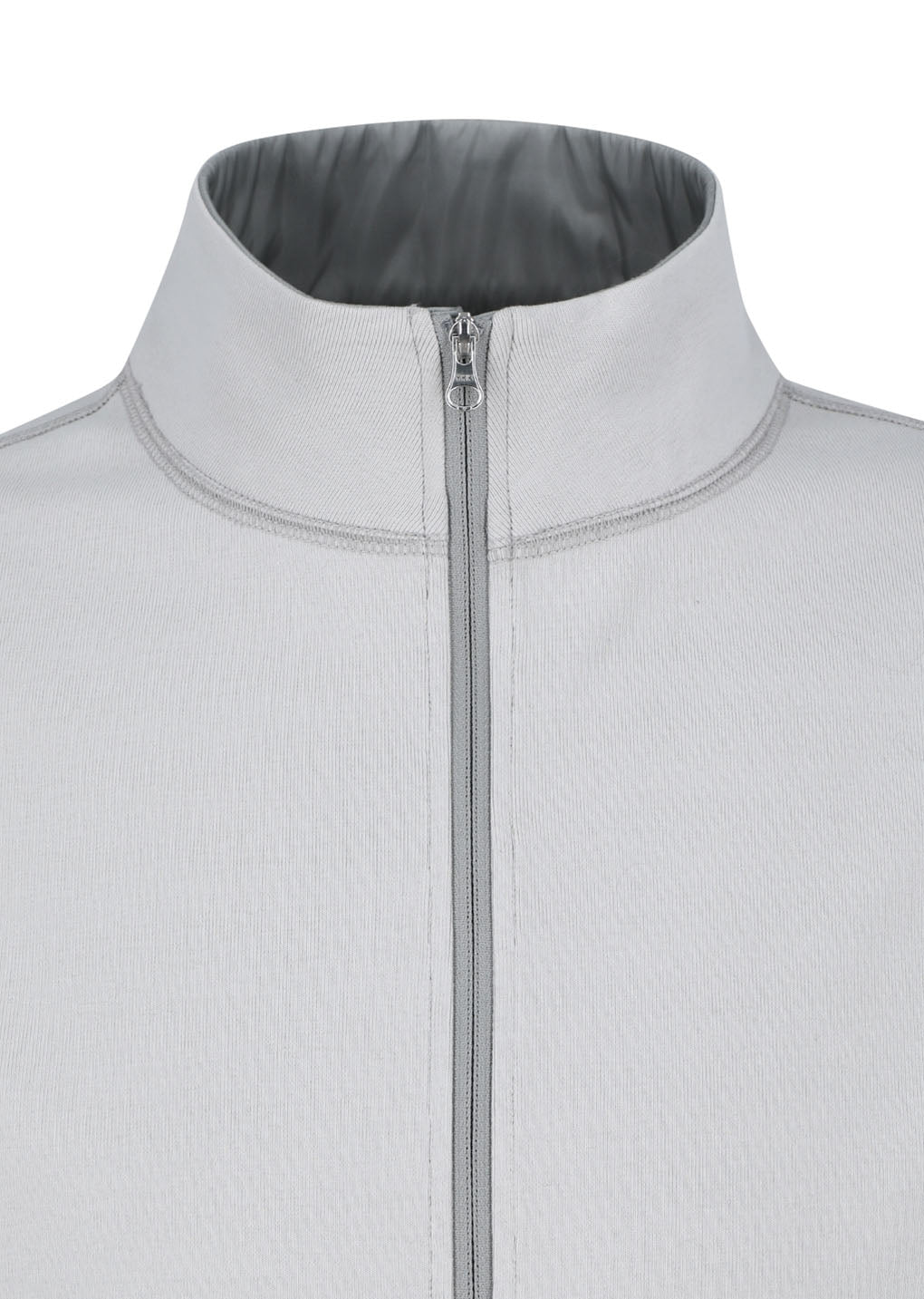 pocket zip up jumper, grey