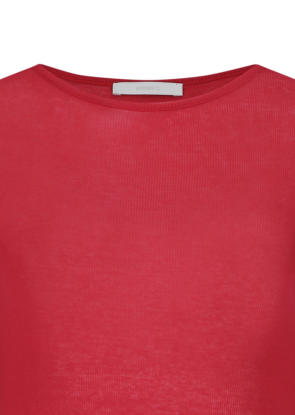 round short sleeve t-shirt, red