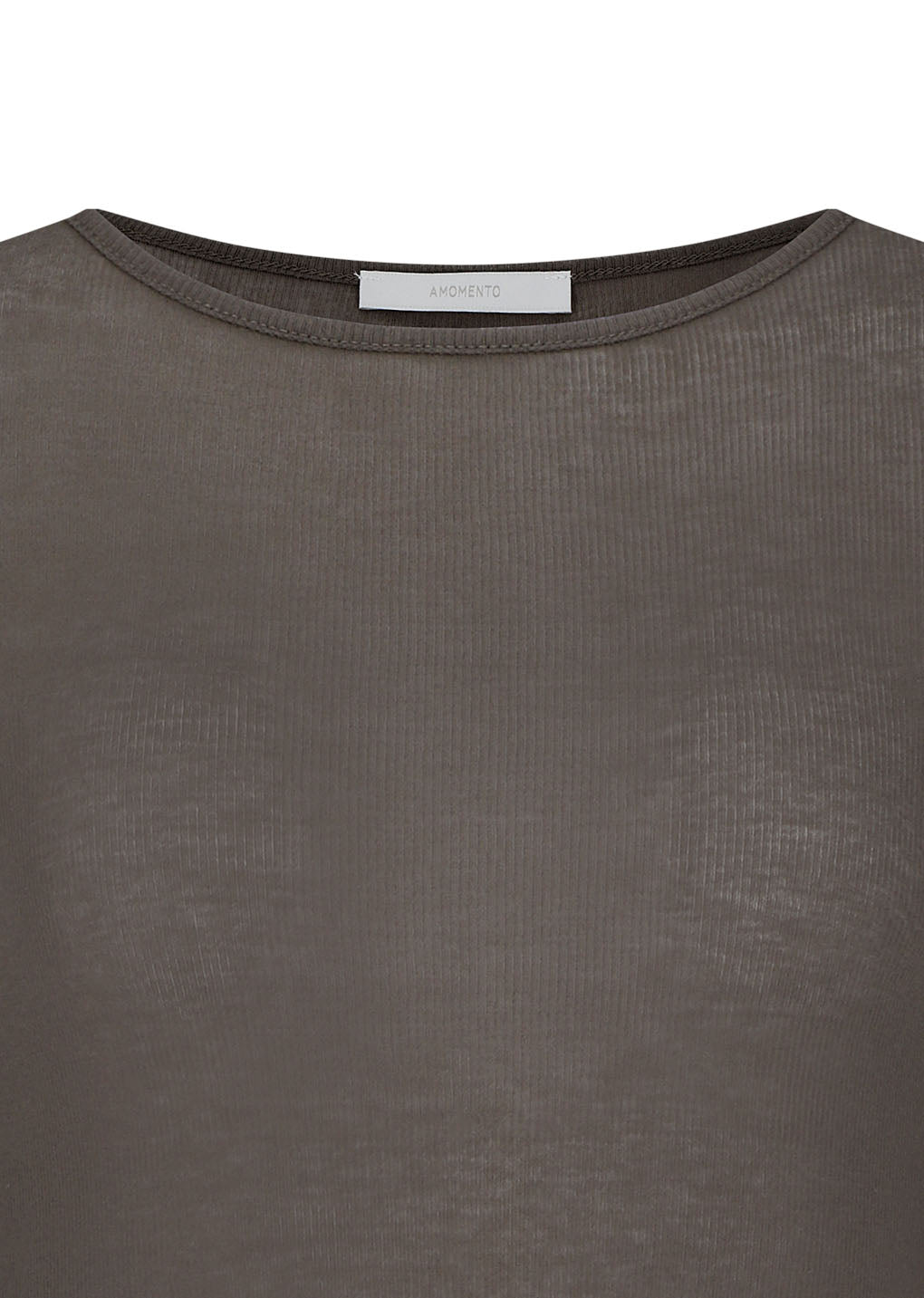 round t-shirt, brown