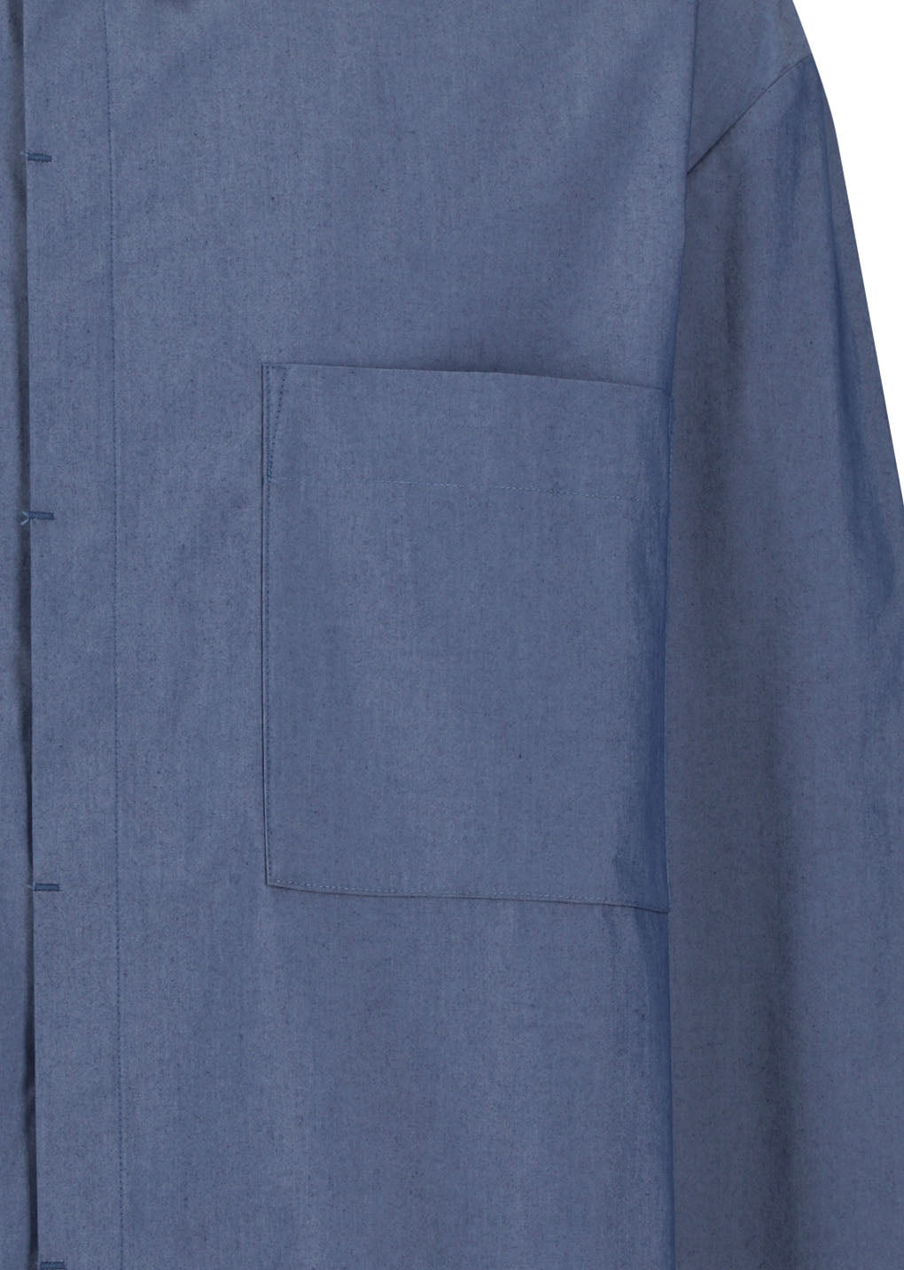 square pocket oversized shirt, indigo