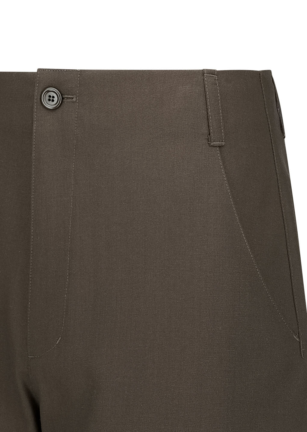 wool wide pants, khaki brown