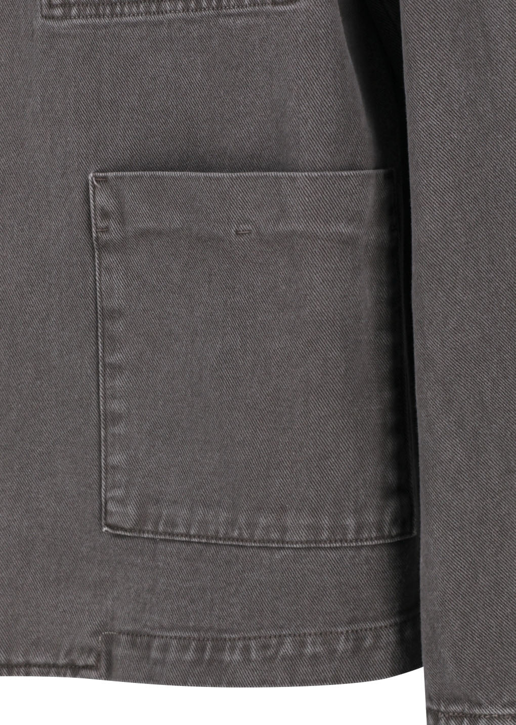 garments dyed pocket denim jacket, brown