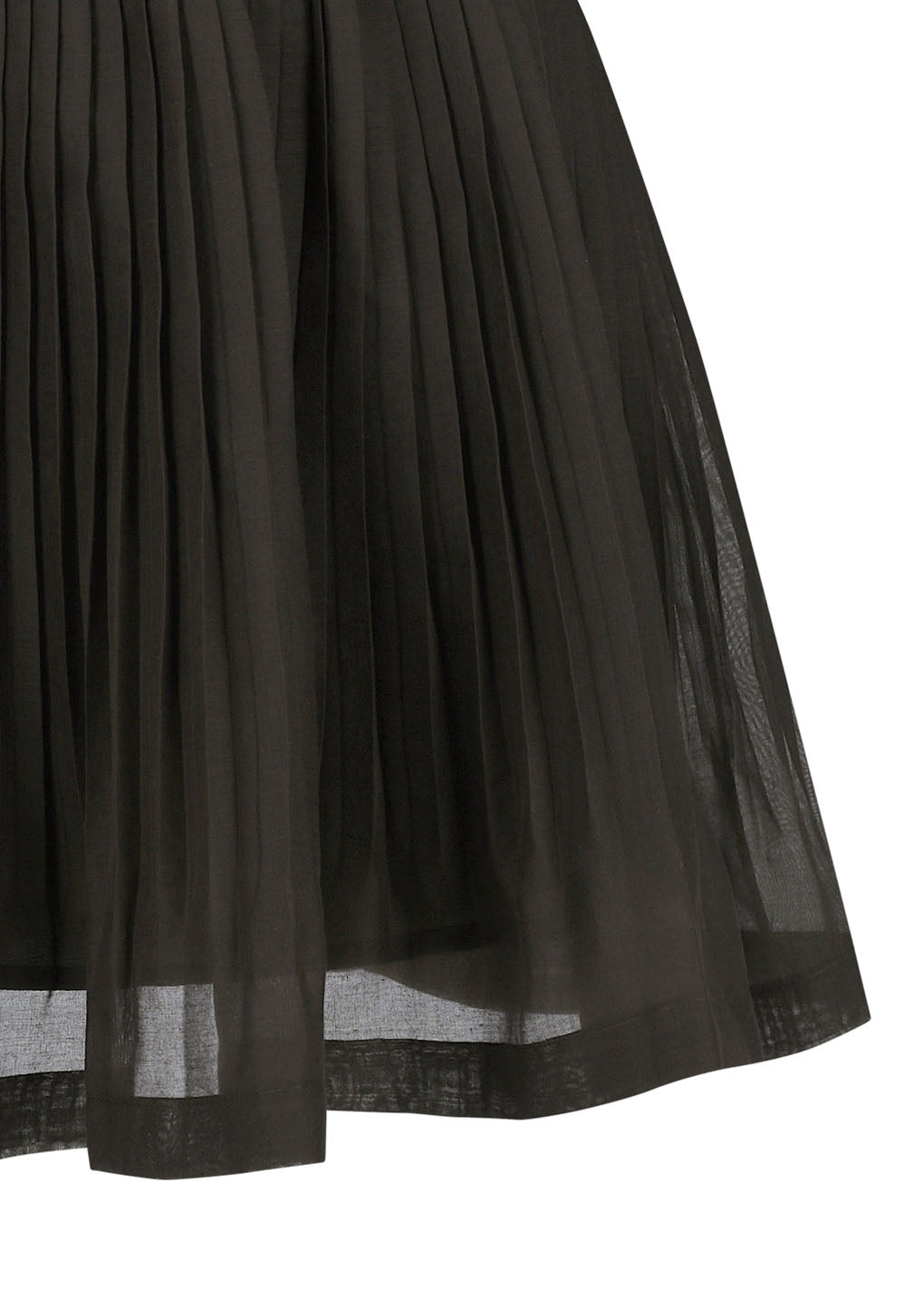 pleated mini skirt, brown
