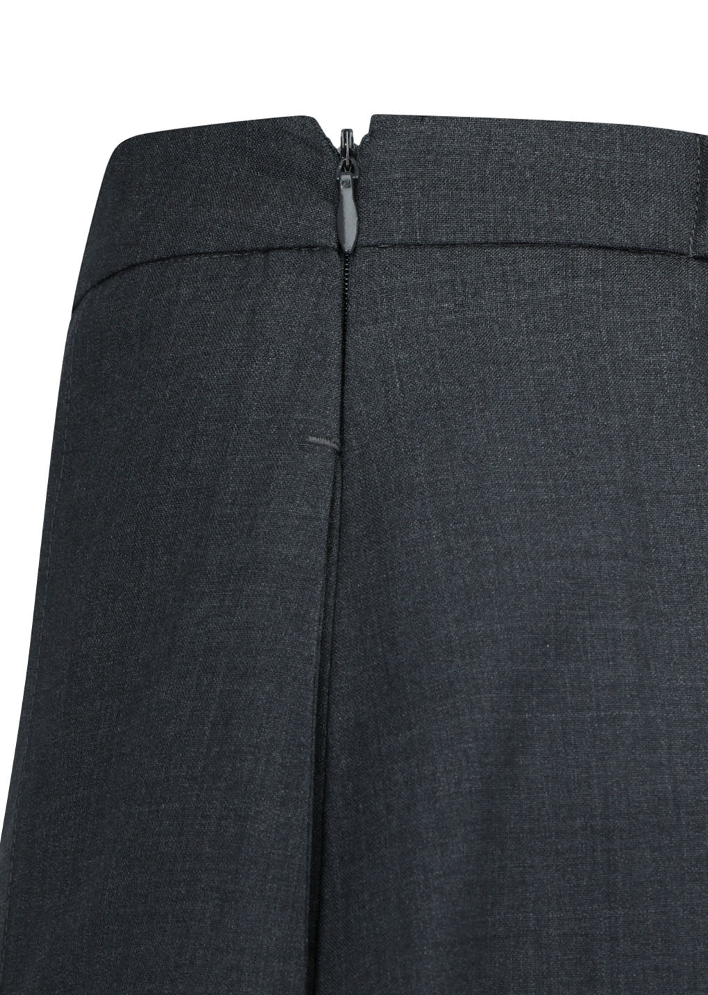 pleated wool culotte, grey