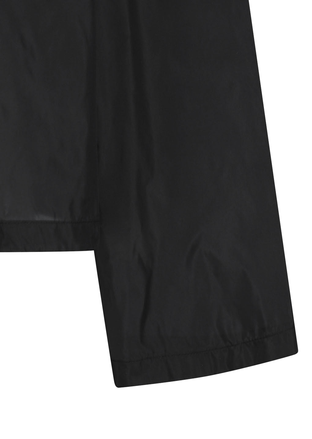 sheer hoodie anorak, black