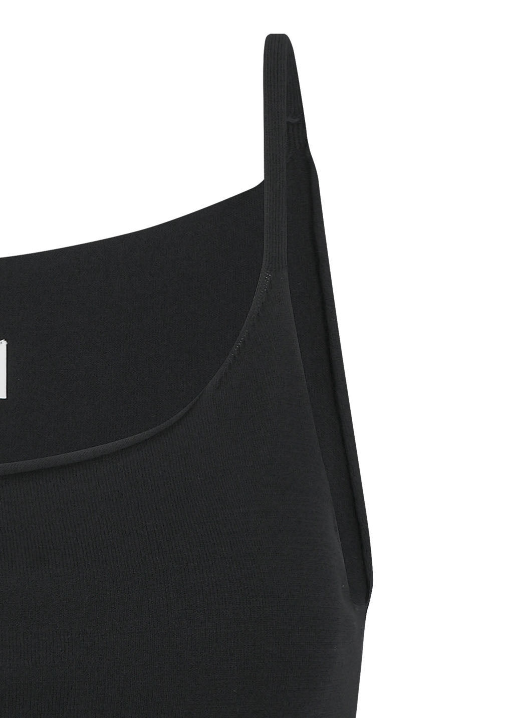 sleeveless knit top, black