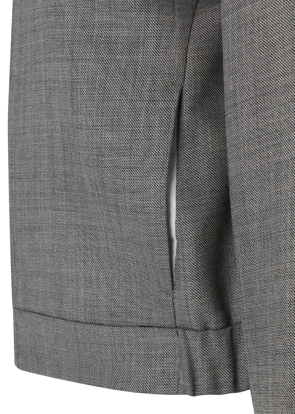 wool crop zip-up jumper, grey beige