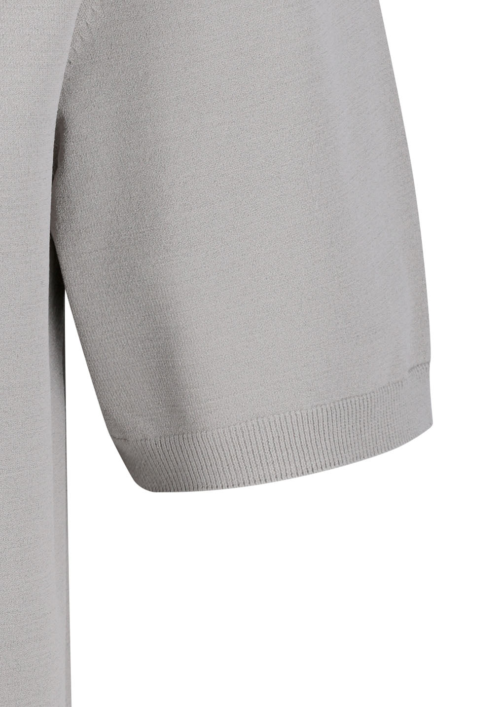 half zip-up knit, grey beige