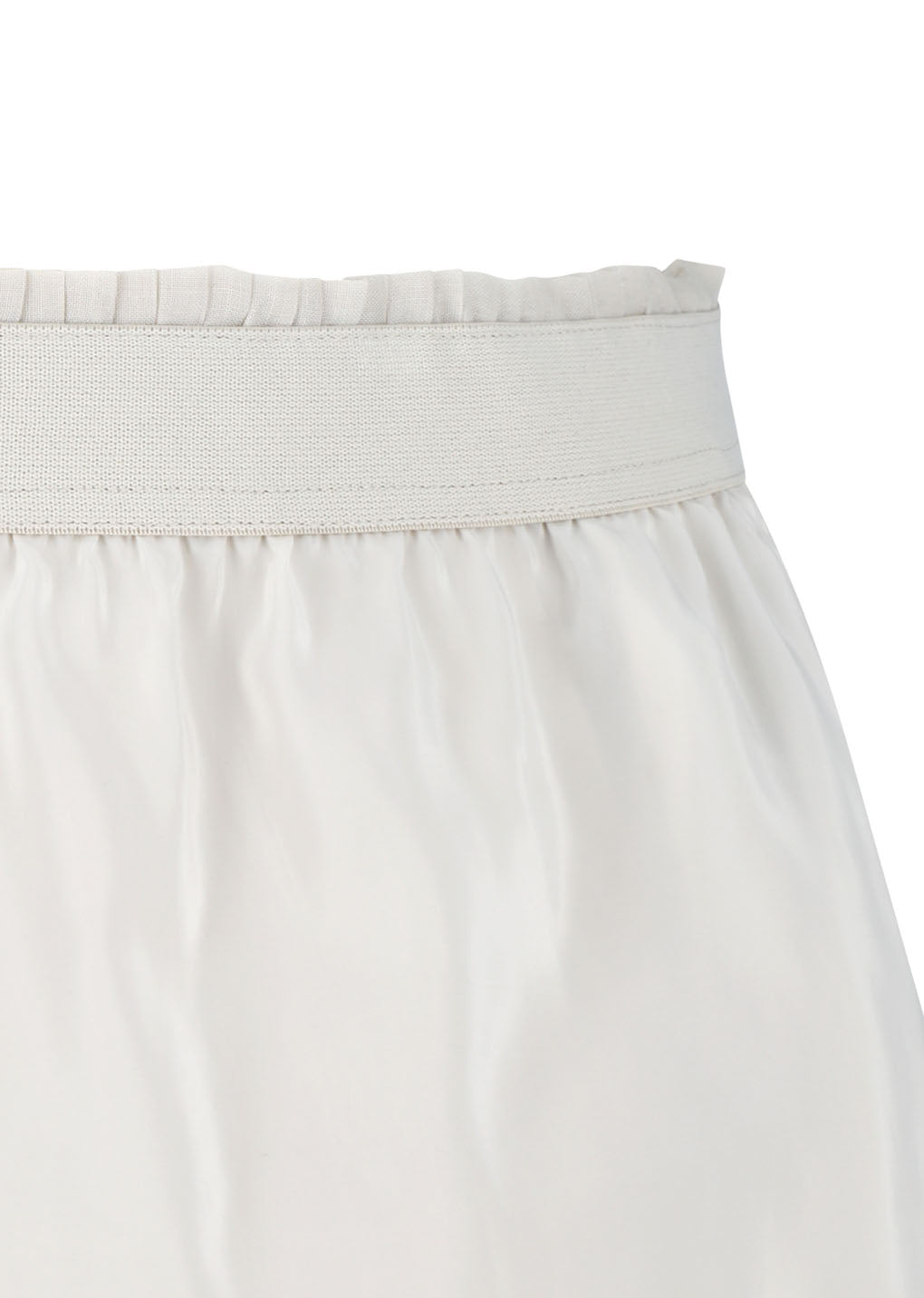 pleated mini skirt, beige