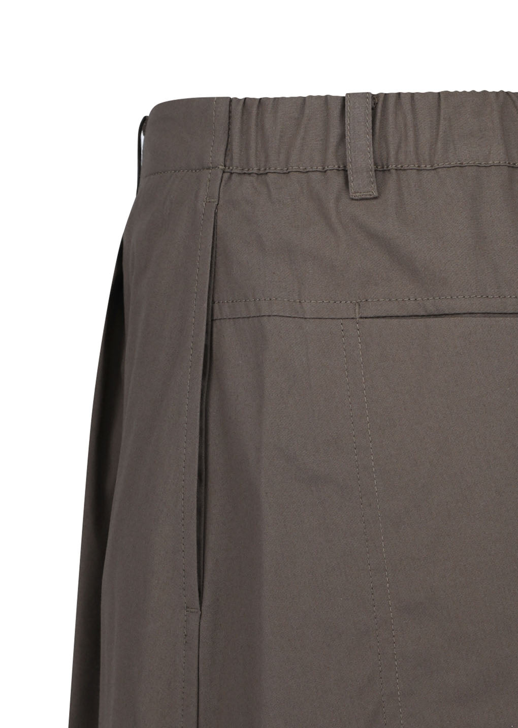 pocket banding pants, brown