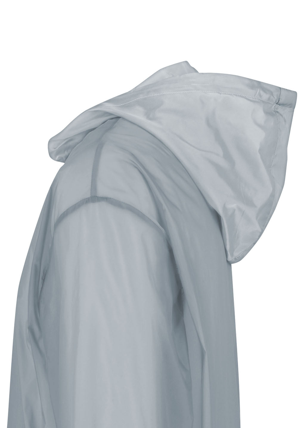 sheer hoodie anorak, grey