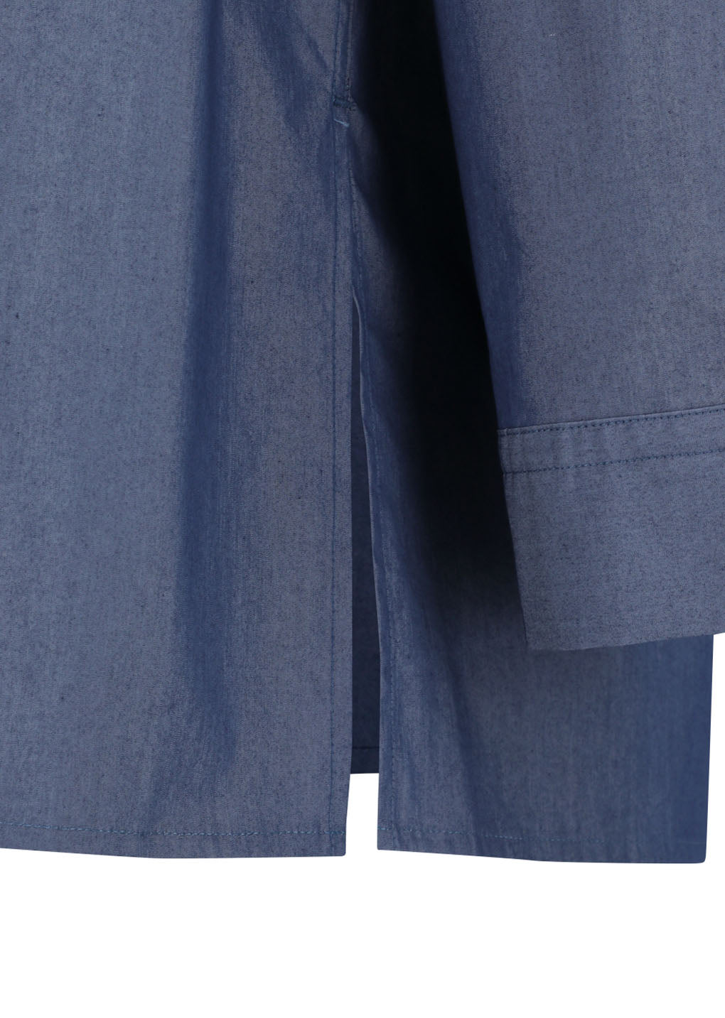 square pocket oversized shirt, indigo