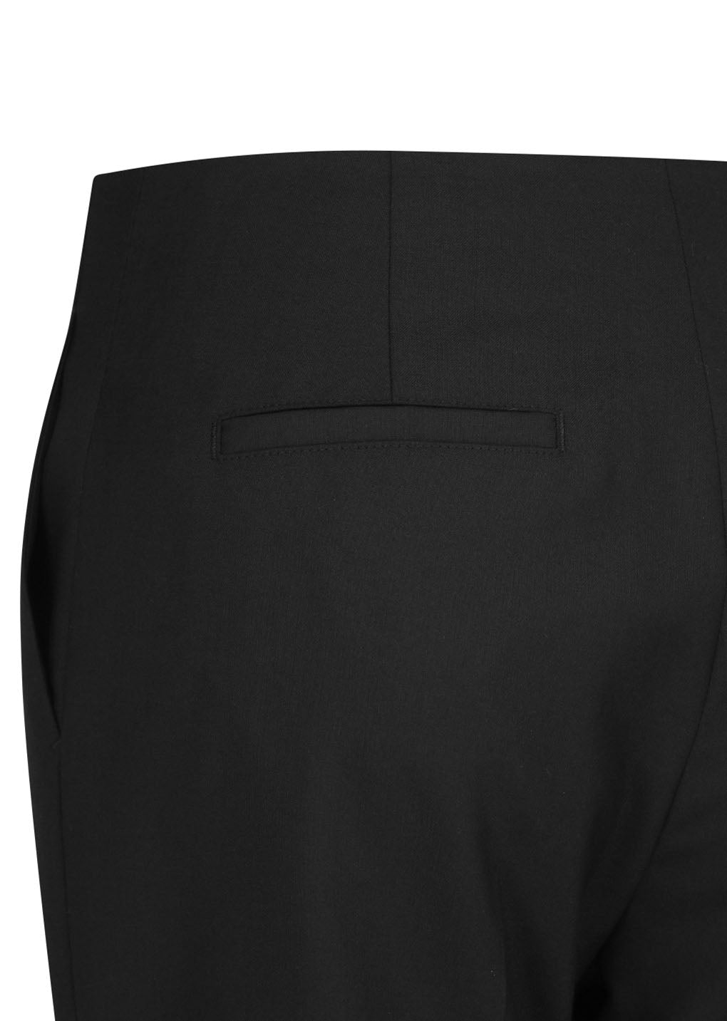 straight fit pants, black