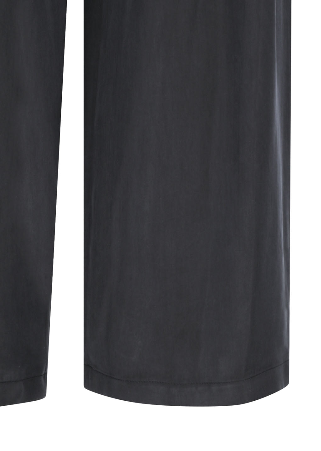 women's cupro two tuck wide pants, black