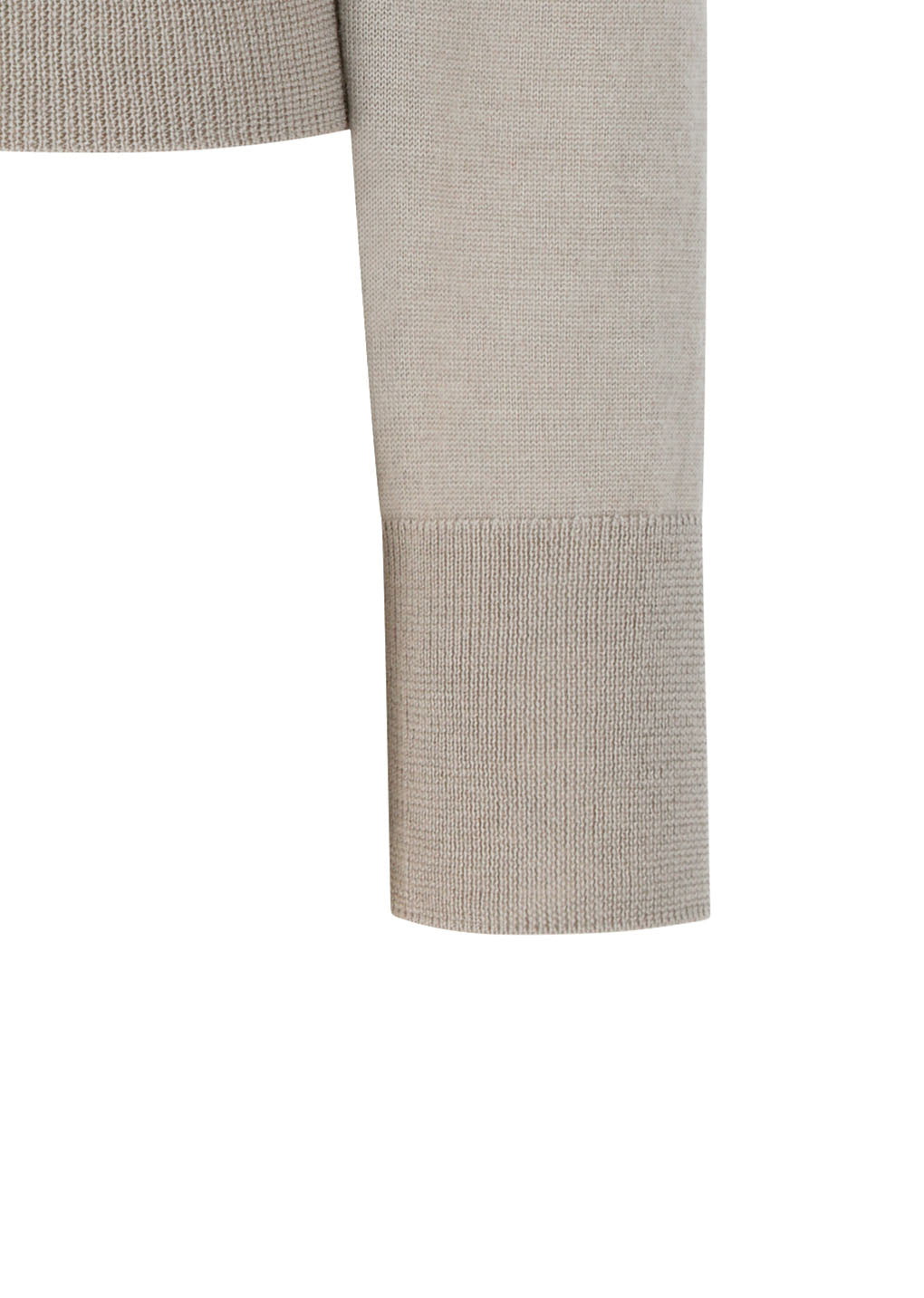 wool v-neck knit, light khaki