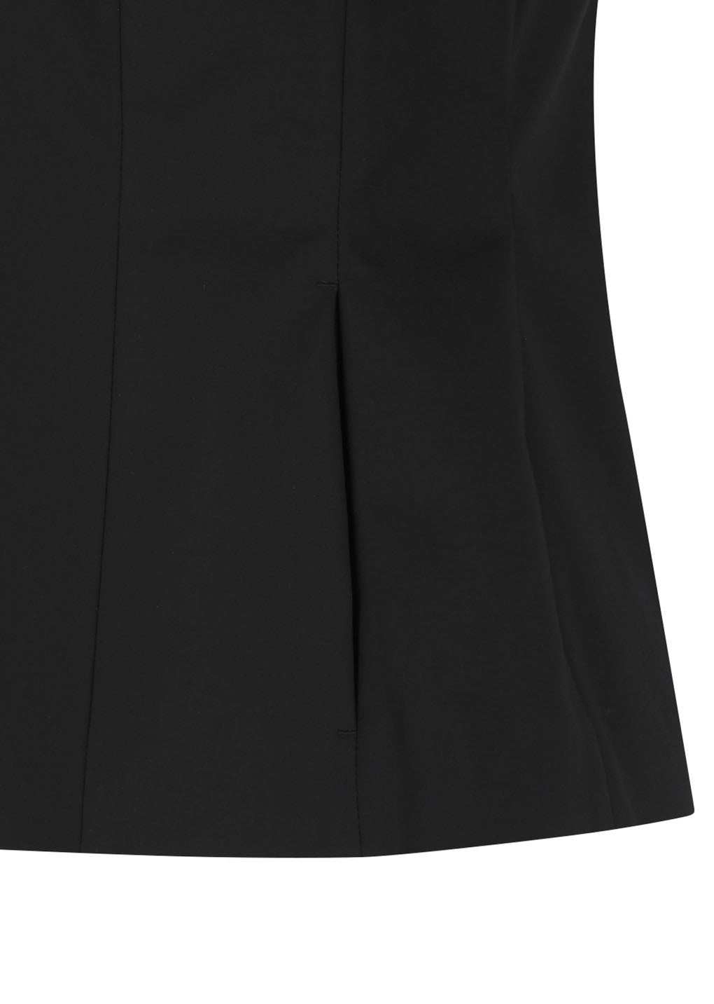 curved silhouette jacket, black
