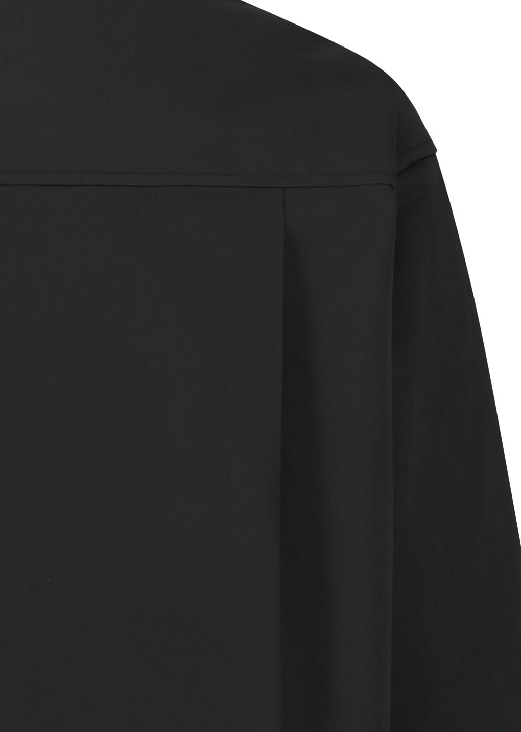 open collar shirt, black