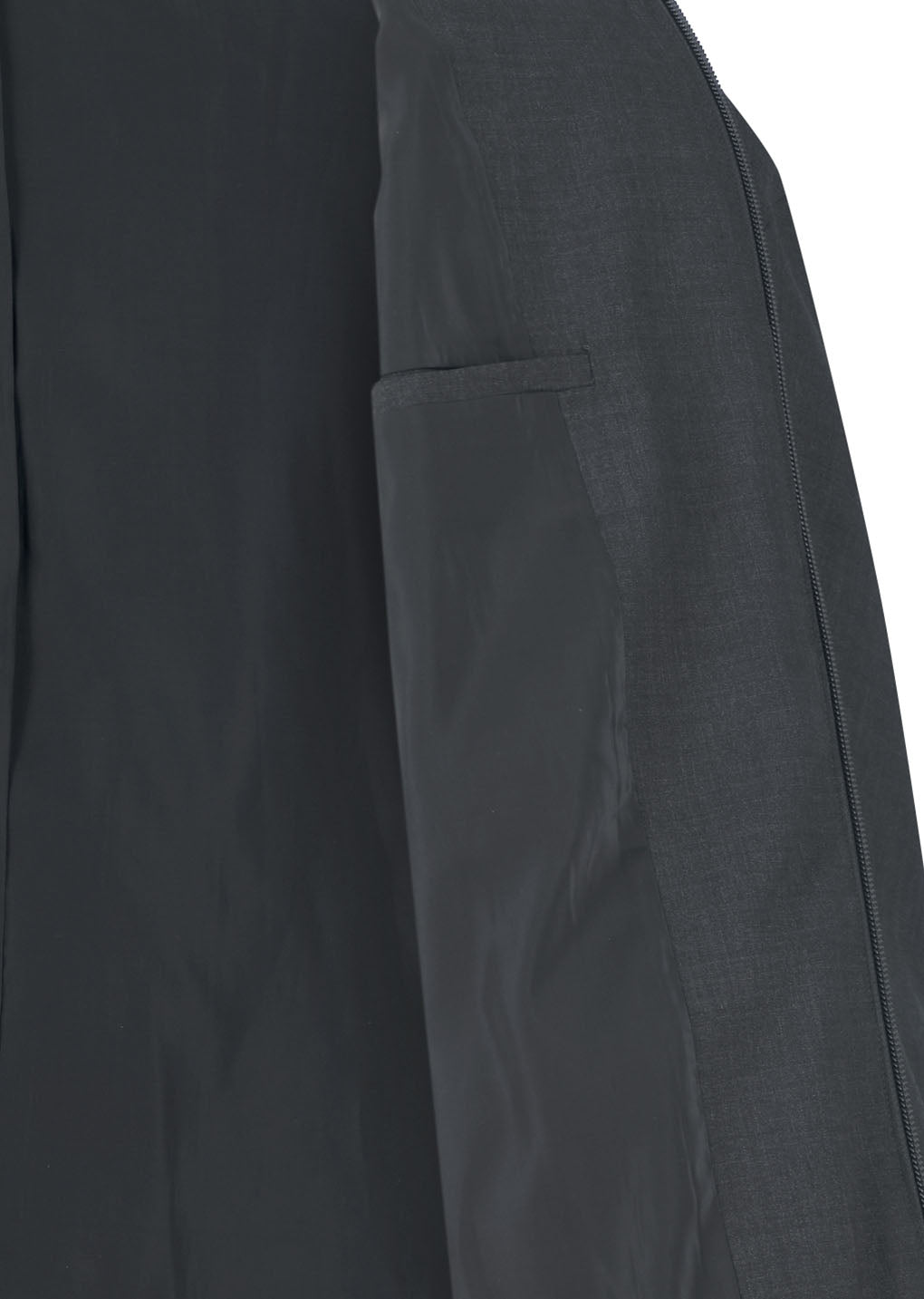 wool oversize blouson, charcoal