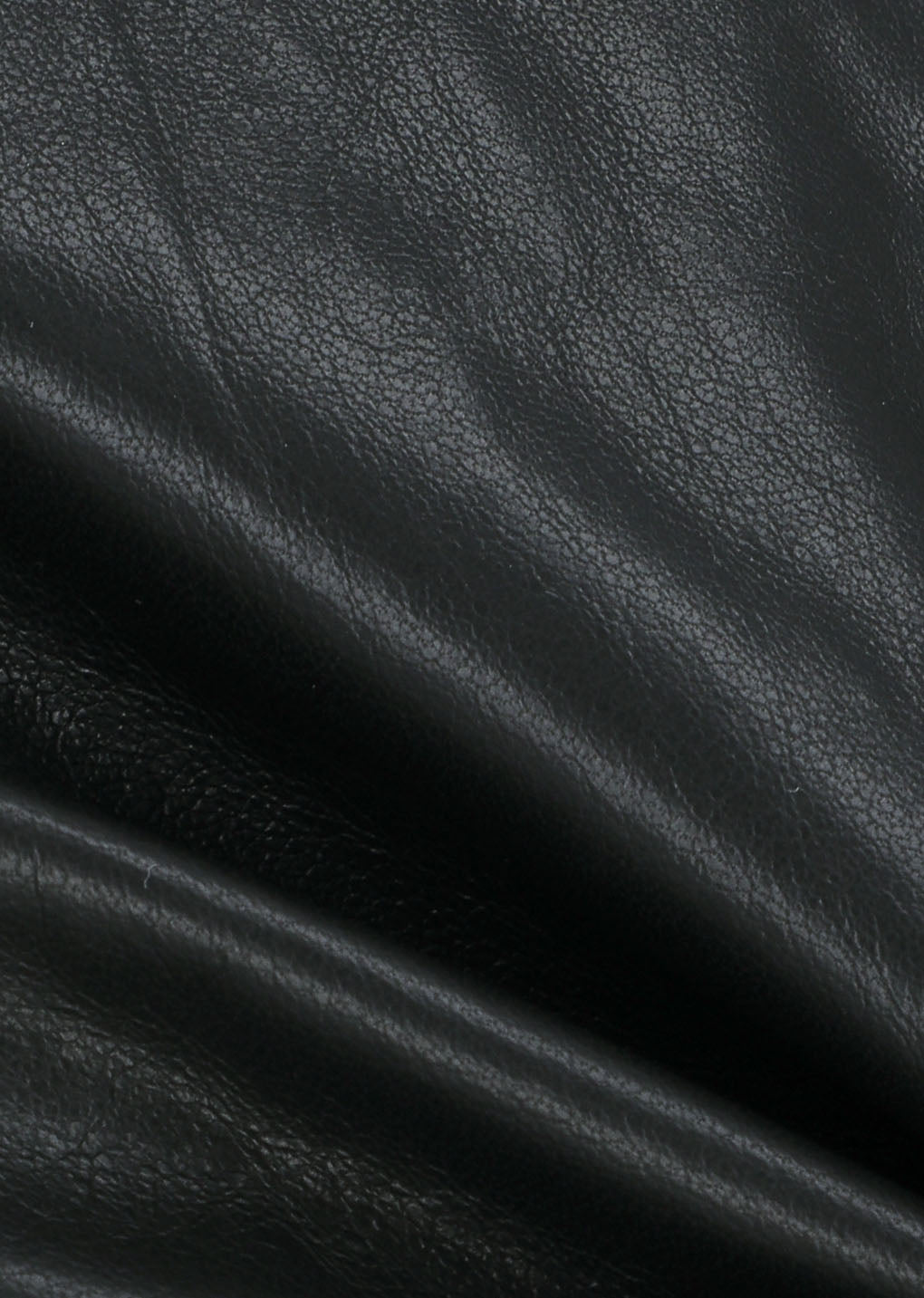 lamb skin leather hood jumper, black
