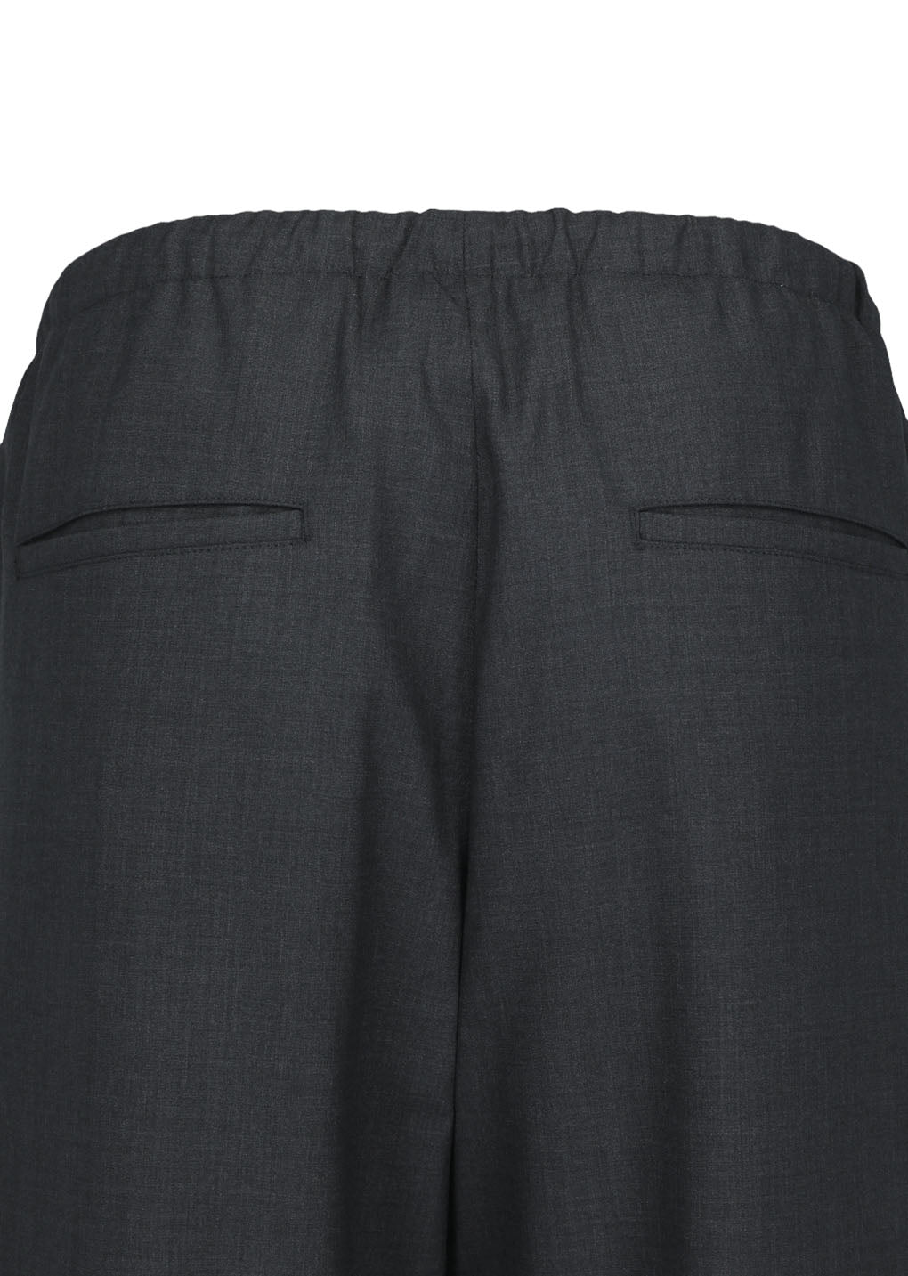men's wool banding pants, charcoal