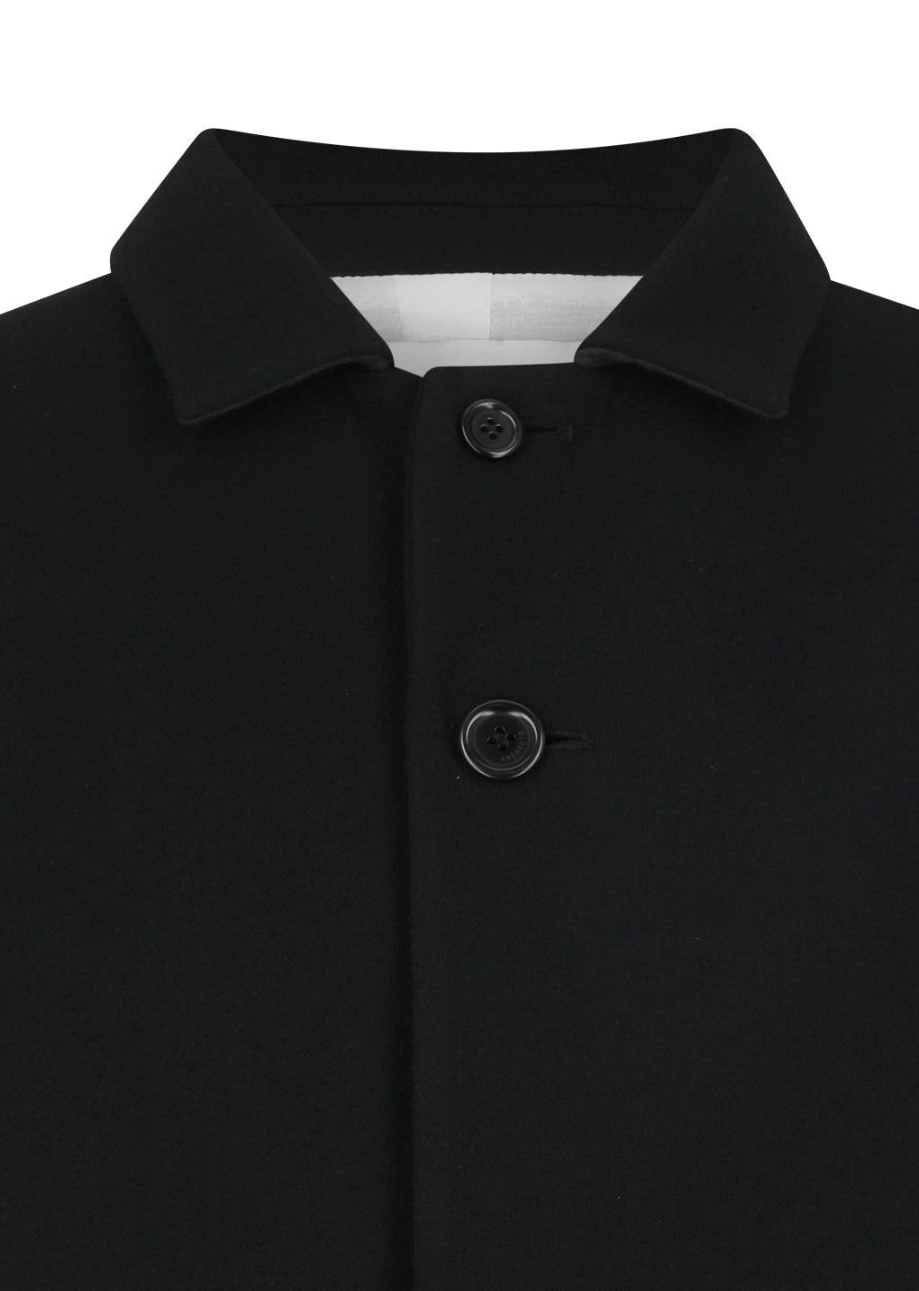 wool crop jacket, black