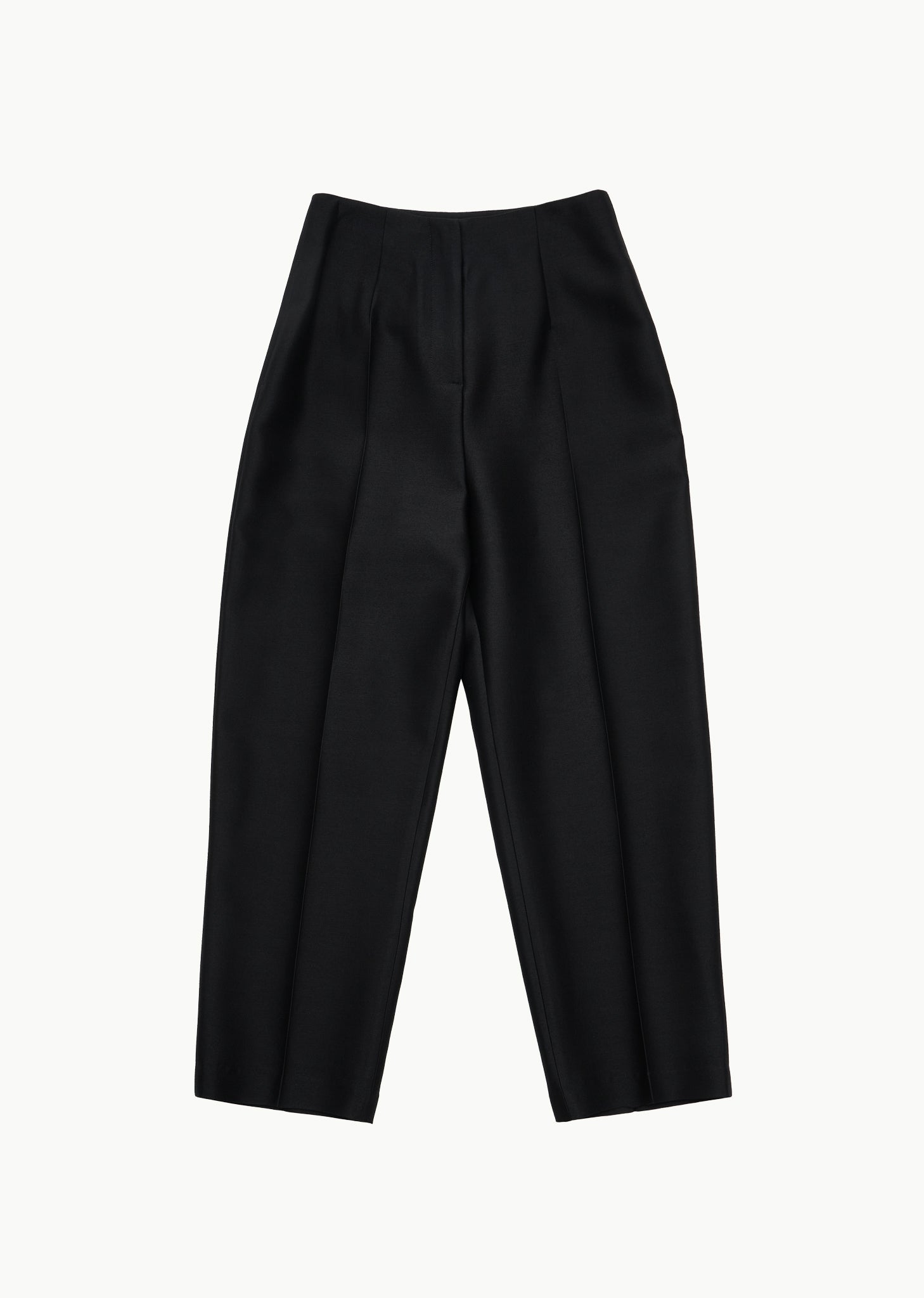 WOOL SILK STRUCTURE PANTS