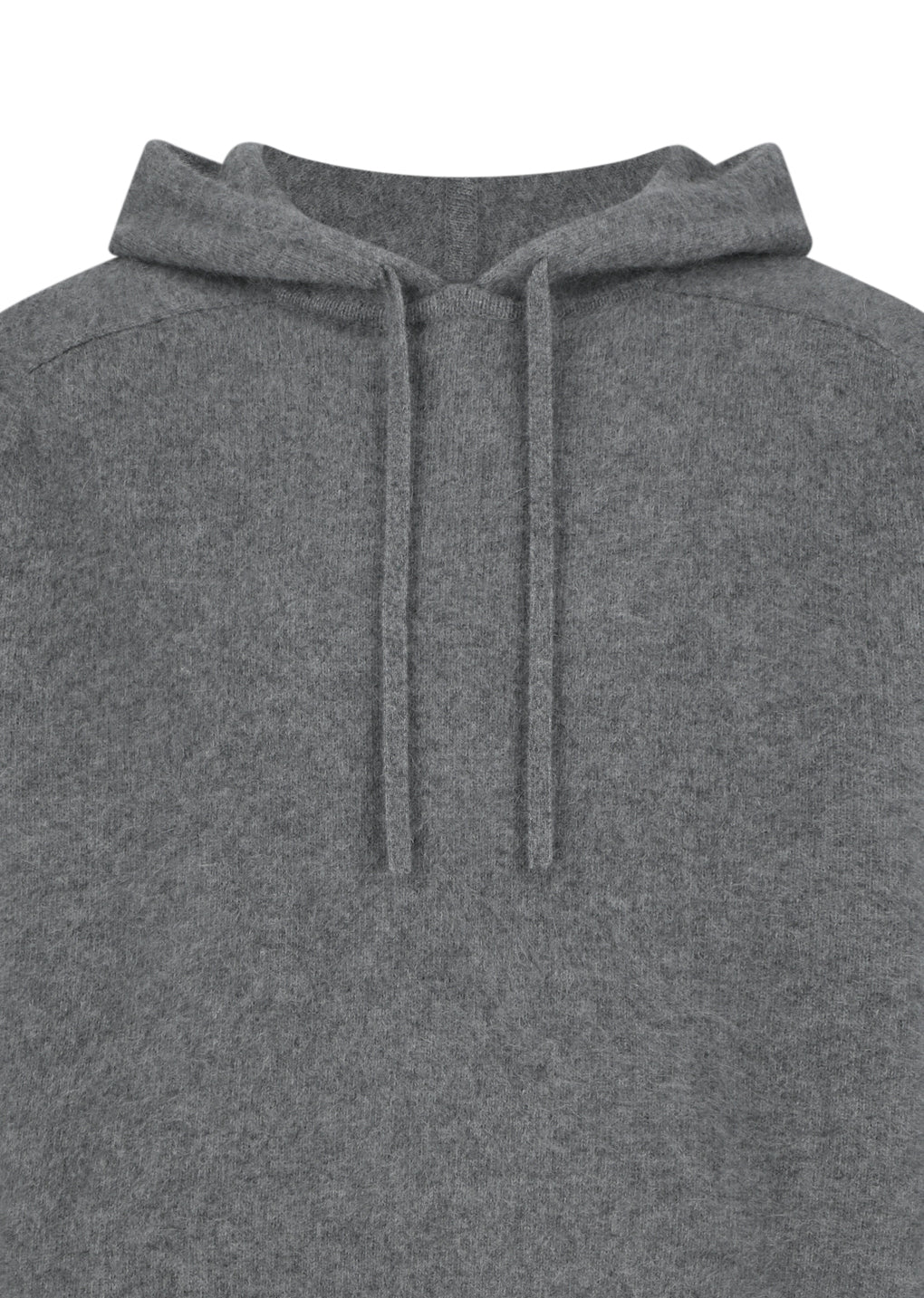 racoon hoodie knit, charcoal
