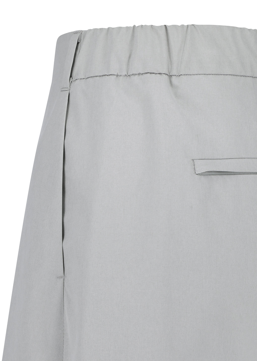 curved zip banding pants, grey