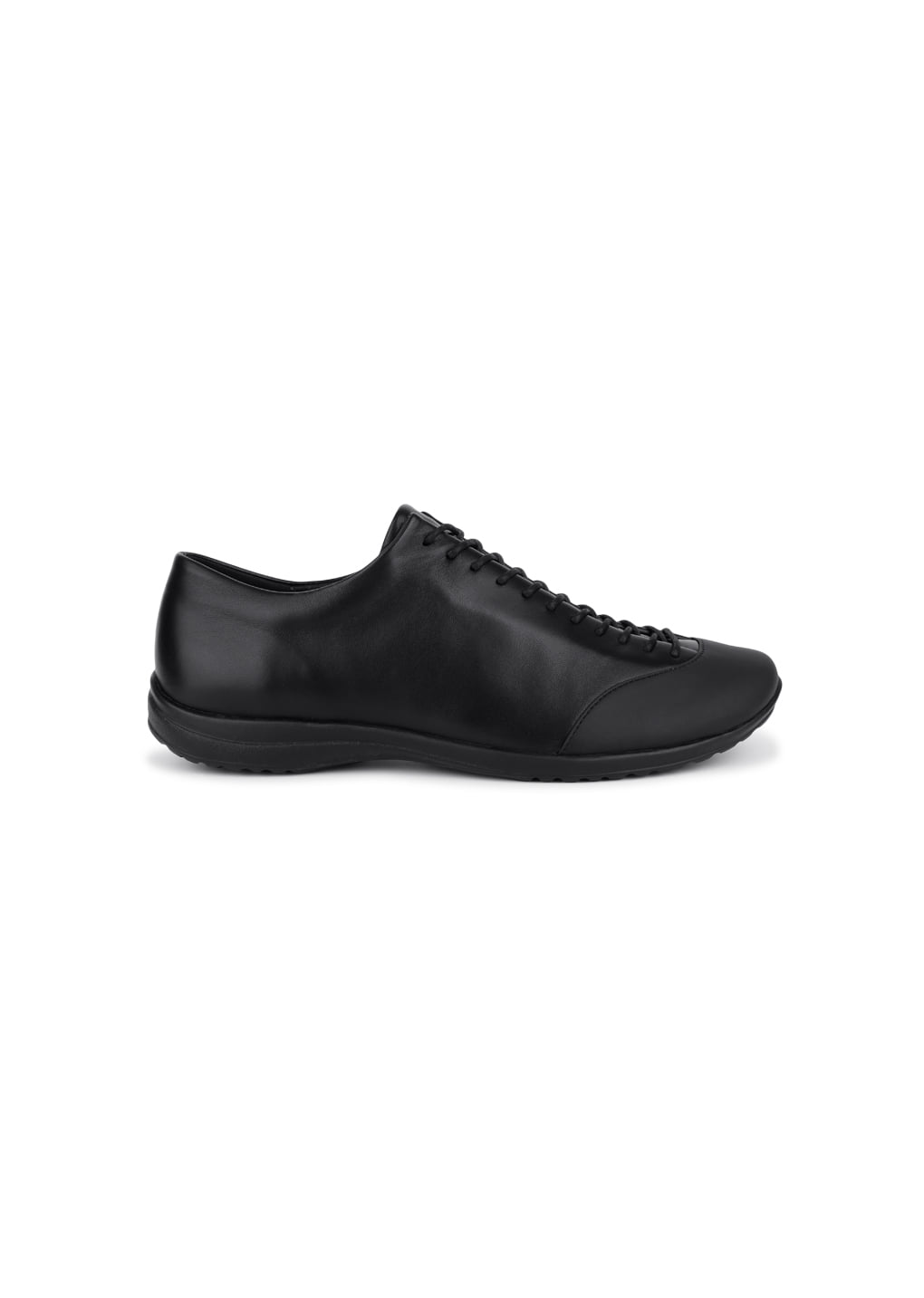 men's vibram lace-up sneakers, black