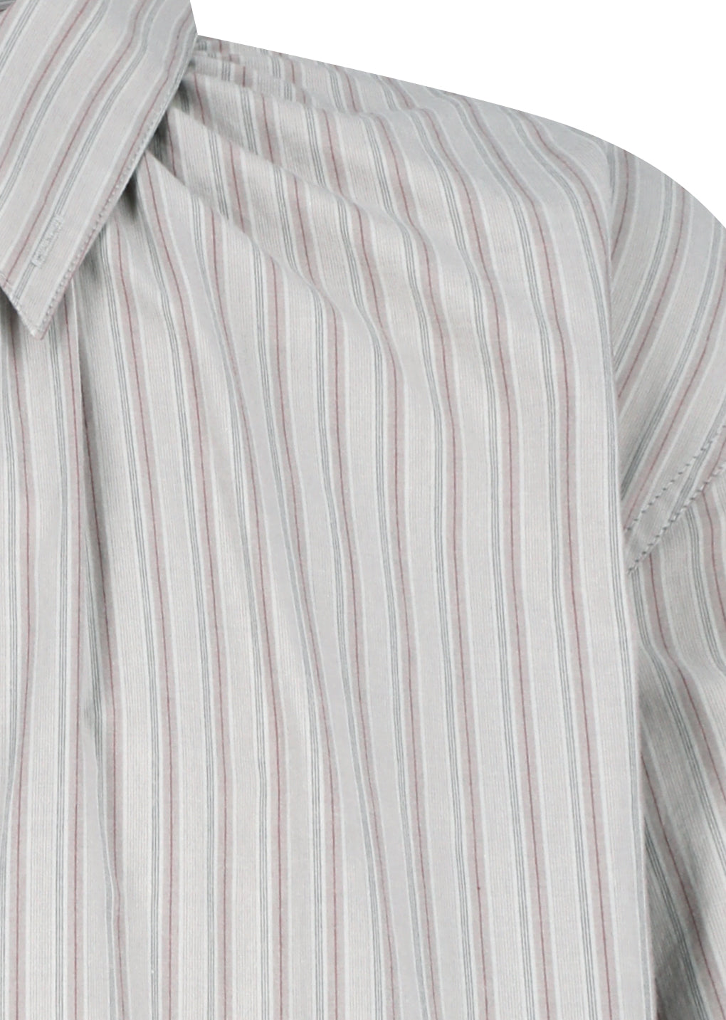 stripe shirring oversized shirts, grey