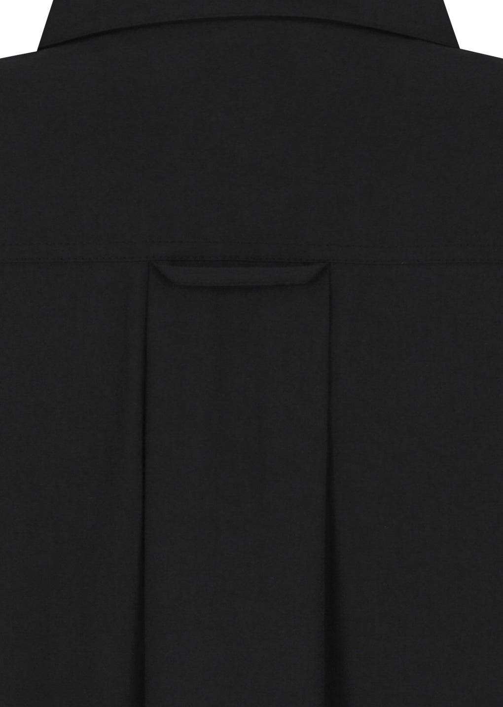 neck shirring oversized shirts, black