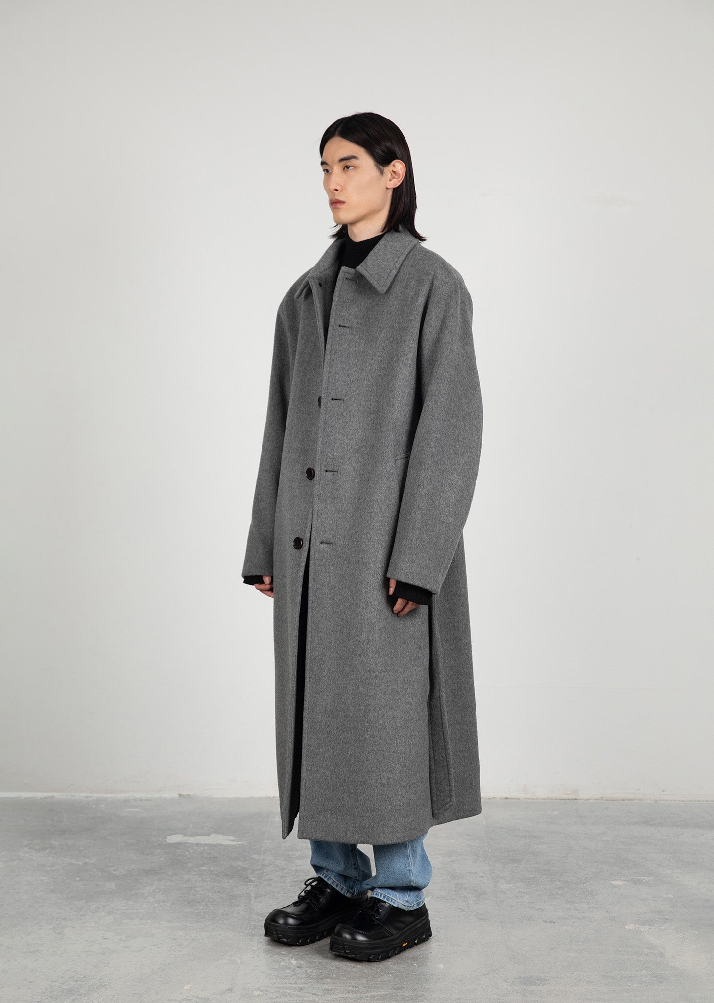 [予約注文] SINGLE BREASTED LONG COAT (2COLORS)