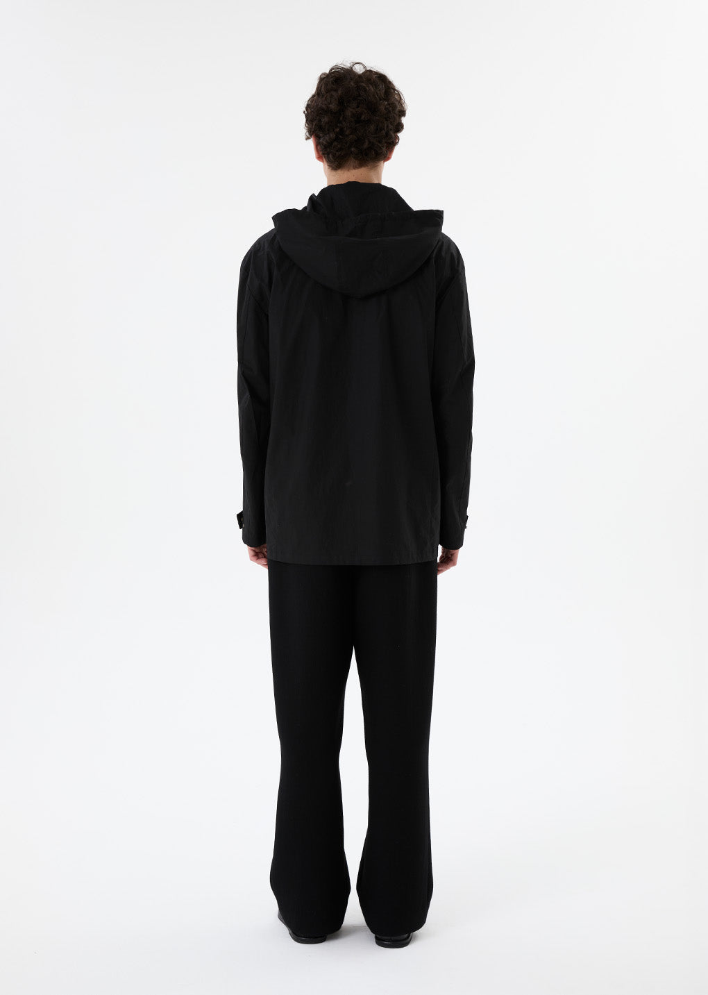 detachable hood shirts, black