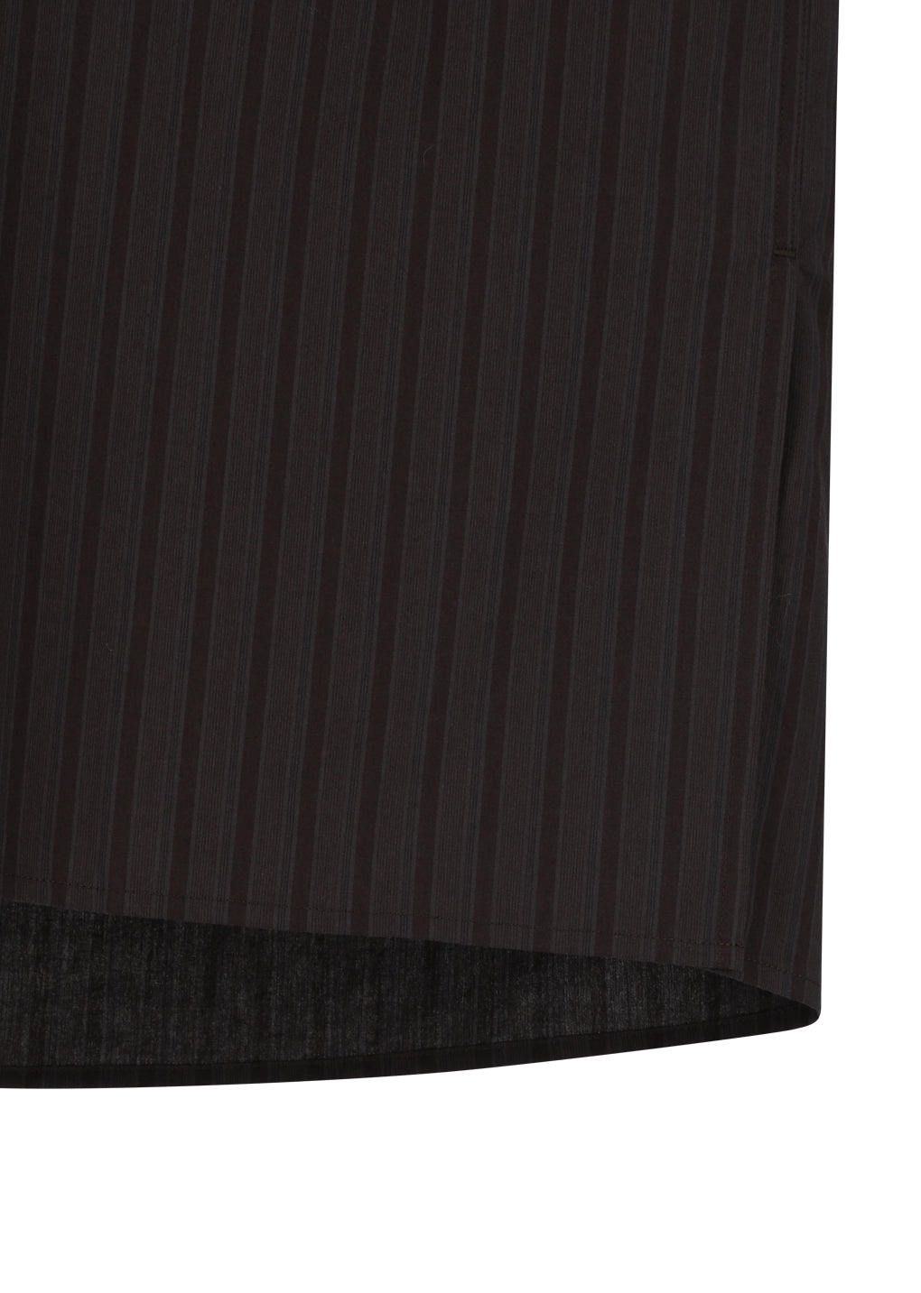 stripe square pocket oversized shirts, brown