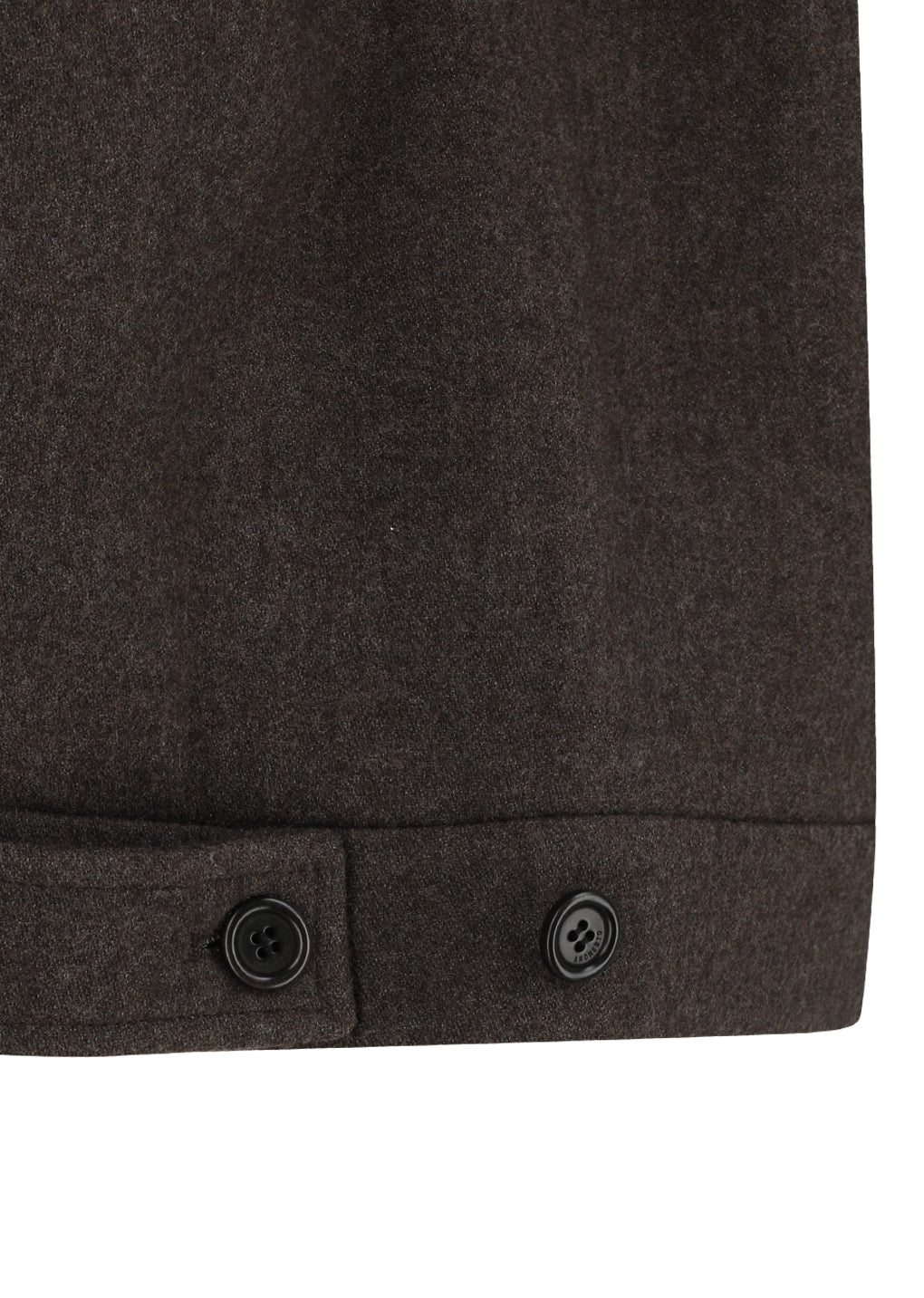 wool crop jacket, brown