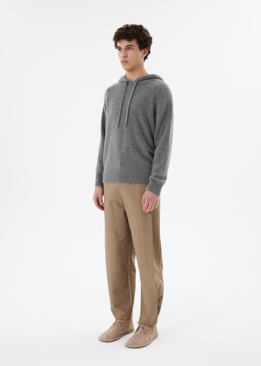 mens snap garconne pants, beige