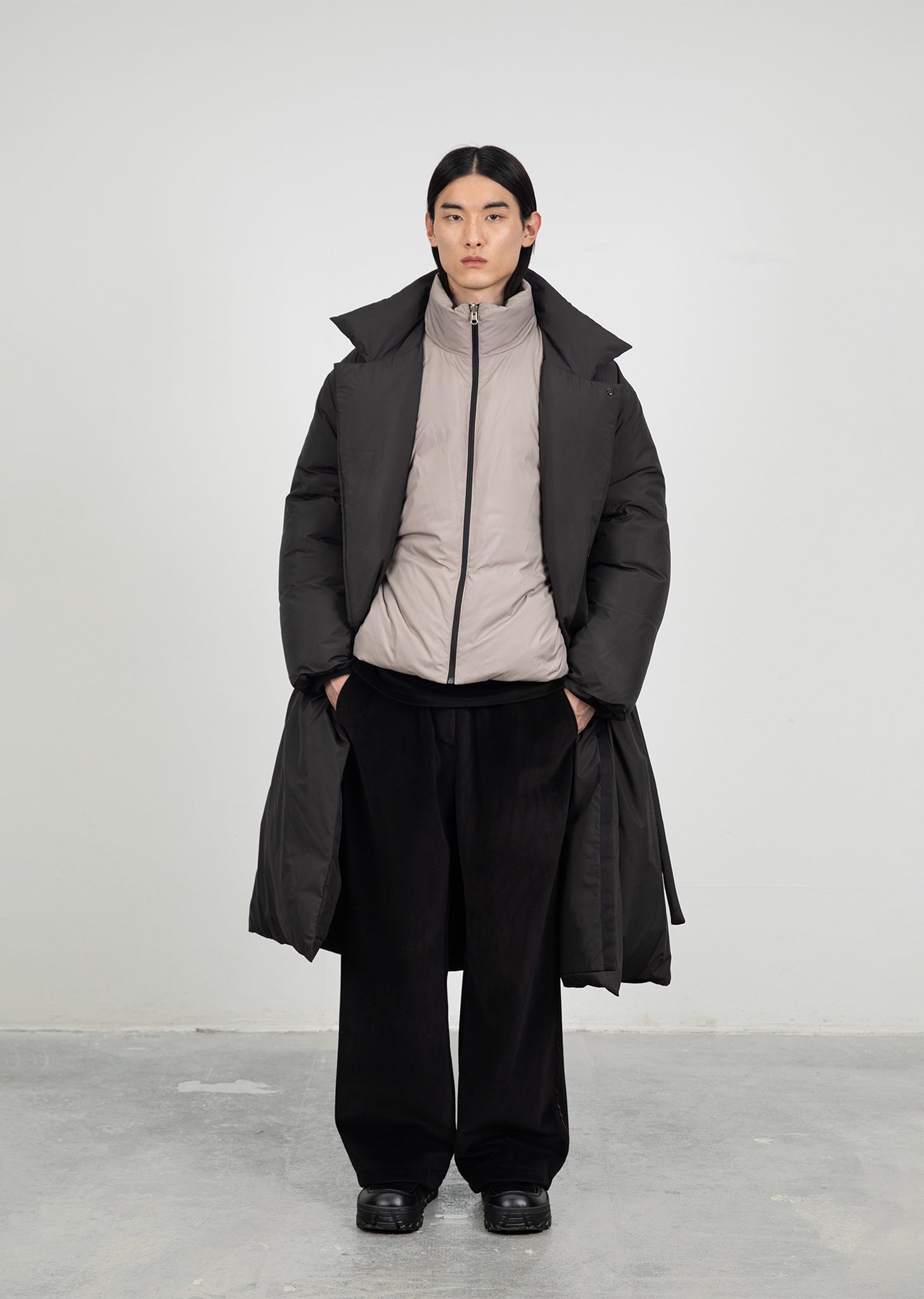 DOWN PUFFER LONG COAT (2COLORS)